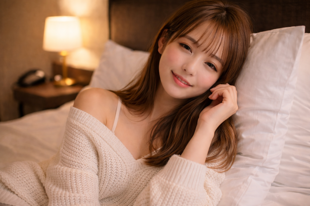 仲良くなった女性と一緒にいるイメージ自画像